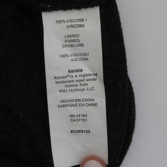 Kensie Cowl Neck Long Sleeve Dress in Grey - Picture 7 of 7